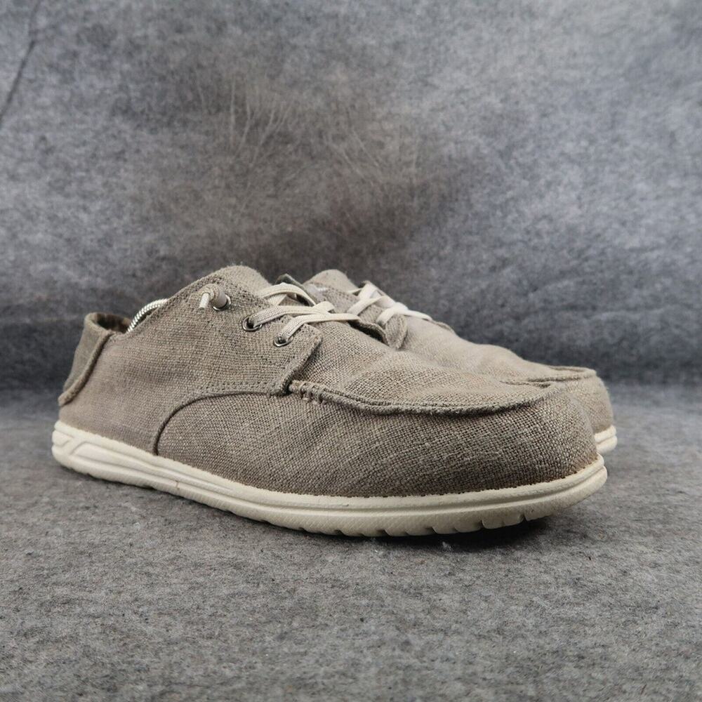 Crevo Shoes Mens 10 Slip On Loafer Chukka Moc Toe Casual Lace Up Comfort Taupe